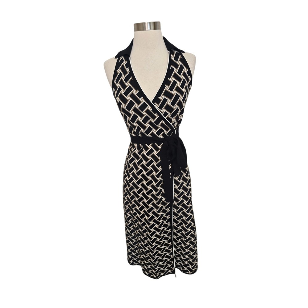 Diane von Furstenberg x Target Black Knit Sleeveless Wrap Dress Size XS